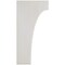 Ekena Millwork 1 3/4"W x 6"D x 12"H Clarksville Wood Vintage Decor Bracket, Chalk Dust White BKTWD02X06X12CVWH - alternate 3